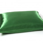 satijnen kussensloop groen